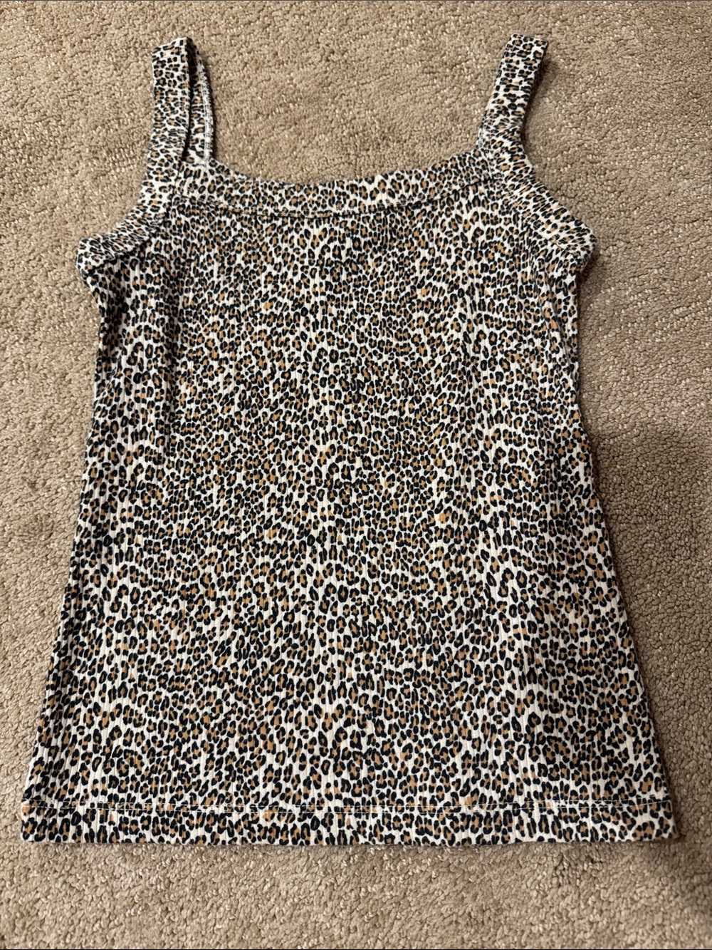 AE Leopard Print Cami Tank Top - Brown/Black